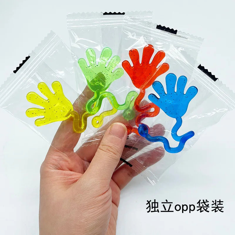 Glittery Sticky Fun Hands