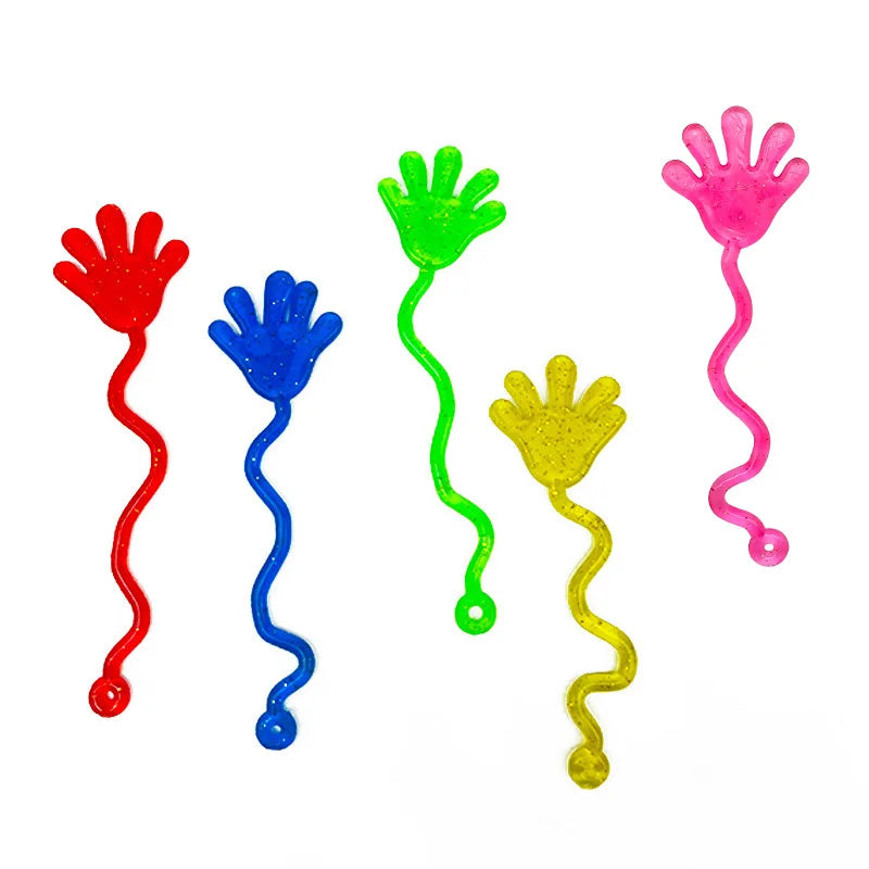 Glittery Sticky Fun Hands